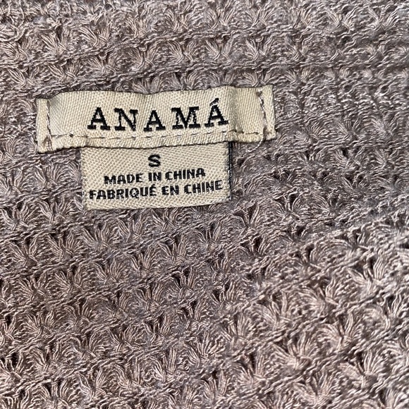 Anama- Gray Long Sleeve Textured Button Jacket Sz Small - Picture 4 of 4